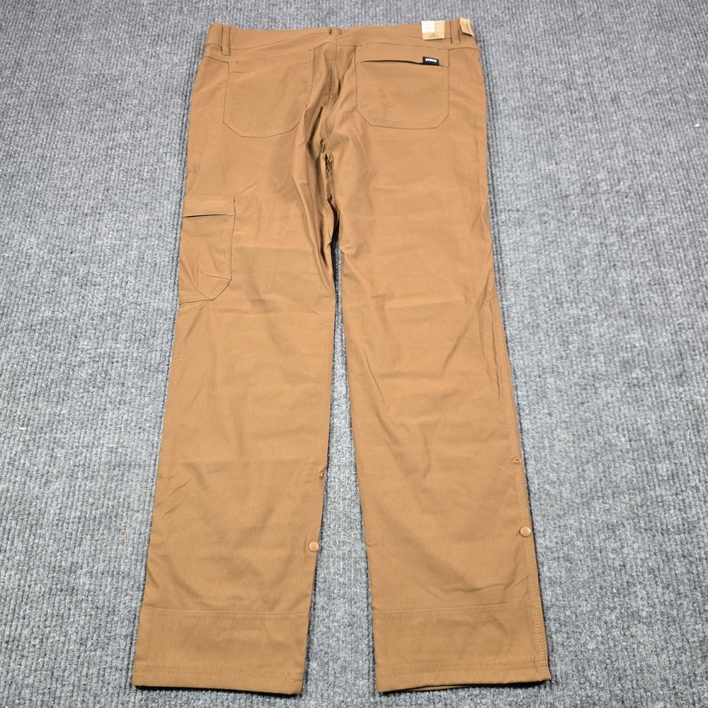 Prana Stretch Zion Slim Pant II Pants Mens 38x32 Sepia Brown Hiking Outdoor - Picture 3 of 16